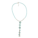 Bloom Flower Mini Concho Tassled Necklace