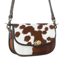 Angus Ridge Leather & Hairon Bag in Light Hair-on Hide