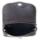 Angus Ridge Leather & Hairon Bag In Dark Hair-On Hide