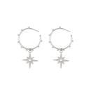 Shining Star Hoop Earrings