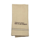EAT IT OR STARVE DISH TOWEL  '' SET OF 2 ''