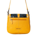Skyviews Leather & Hairon Bag in Yellow
