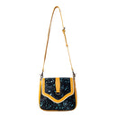 Skyviews Leather & Hairon Bag in Yellow