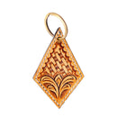 Diamond Trail Hand-tooled Key Fob