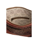 Millstone Fringed Hand-Tooled Bag in Pink