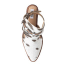Myra Beth Jane Hairon Leather Boots - Handtooled Ankle Strap Brunch Boots for Bold Cowgirl Vibes