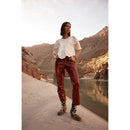Myra Margie Leather Boots for Women - Hairon Ankle Boots with Handtooled Leather Details for Carnival Sundowns