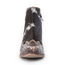 Myra Margie Leather Boots for Women - Hairon Ankle Boots with Handtooled Leather Details for Carnival Sundowns