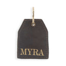 Prickly Pear Party Hand-tooled Leather Key Fob