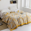 DecorBites™ Cotton Gauze Towel Throw Blanket - Soft and Cozy Bedspread for All Seasons