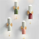 DecorBites™ Cream Zipper Wooden Wall Lamp for Bedroom Living Room Hallway Illumination