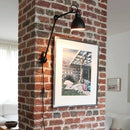 DecorBites™ Industrial Iron Swing Arm Wall Lamp for Bedroom, Living Room, Office Decor