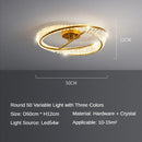 DecorBites™ Crystal LED Chandelier: Luxury Modern Bedroom & Living Room Ceiling Light