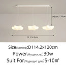 DecorBites™ Cloud White Floating Pendant Chandelier for Dining Room, Kitchen Island, Indoor Lighting
