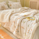 DecorBites™ Cozy Milk Velvet Cartoon Blanket for Single Bed, Student Dorm: Spring & Autumn Blanket