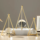 DecorBites™ Crystal Ball Crafts: Nordic Light Luxury Modern Metal Décor for Home and TV Cabinet