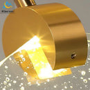DecorBites™ Crystal LED Chandelier: Modern 5head Highlight for Bedroom, Bar, Study Room Decor