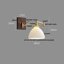 DecorBites™ Copper LED Wall Lights Ceramic Pull Chain Switch Modern Stair Light Fixtures