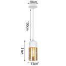 DecorBites™ Glass Shade Pendant Light, Industrial Kitchen Restaurant Decor Lighting