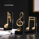Abstract Gold Resin Statue Handicraft for Living Room, Office Desk Decor - DecorBites™