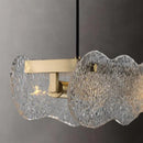 DecorBites™ Art Glass Dining Table Chandelier: Modern Luxury LED Hanging Light Fixtures