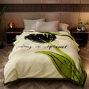 DecorBites™ Cozy Flocked Raschel Blanket | Soft & Warm Double-Sided Winter Bedding