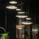 DecorBites™ Clear Crystal Pendant Light Chandelier for Living Room & Bedroom