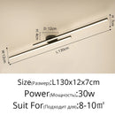 Modern minimalist brushed metallic led strip chandelier aisle light