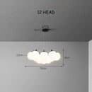 DecorBites™ Glass Ball LED Pendant Light for Home Decor, Nordic Style Chandelier for Living Room