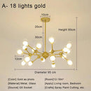 DecorBites™ Glass Ball Pendant Chandelier for Living Room Bedroom Dining Room
