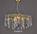 DecorBites™ Gold LED Branch Chandelier for Living Room, Bedroom, Hotel - Modern Luxury Aluminum Pendant Light