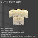 DecorBites™ Crystal Waterfall Chandelier for Foyer Dining Room Hotel Home Decor
