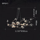 DecorBites™ Copper LED Branch Chandelier: Elegant Lighting for Living & Dining Rooms