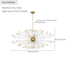 DecorBites™ Dandelion Golden Ball Chandelier - Nordic Postmodern Bedroom Dining Room Decor