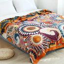 DecorBites™ 100% Cotton Nordic Throw Blanket - Soft Gauze Bedspread for Bedroom & Sofa