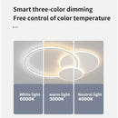 DecorBites™ LED White Ceiling Chandelier with Remote Control