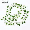2M Leaf Vine Artificial Hanging Plants Liana Silk Fake Ivy Leaves for Wall Green Garland Decoration Home Decoration Party Vines