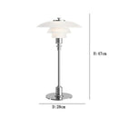 DecorBites™ Glass Desk Lamp: Modern Danish Design for Living Room, Study, or Hotel Bedside
