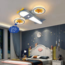 DecorBites™ Kids Airplane Ceiling Lights Remote Control Dimmable LED Chandelier
