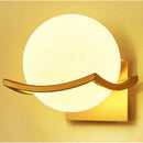 DecorBites™ Gold Glass Ball Wall Lamp for Modern Indoor Lighting Décor