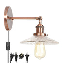 DecorBites™ Industrial Loft LED Wall Lights for Bedroom, Plug In Stairs Lamp