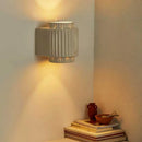 DecorBites™ Cream White Resin Wall Sconce LED Light for Bedroom, Living Room, Study