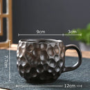 DecorBites™ Hammer Pattern Porcelain Mugs, Set of 2