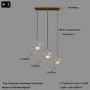 DecorBites™ Clear Glass Ball Pendant Light Chandelier for Living Room Dining Room Home Decor