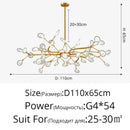 DecorBites™ LED Firefly Chandelier: Modern Nordic Ceiling Lights for Luxury Home Decor