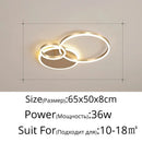 DecorBites™ Gold LED Chandelier for Living Study Room Indoor Lighting Luminaire