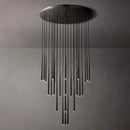 DecorBites™ Crystal LED Pendant Chandelier for Retro Villa Stairs