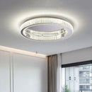 DecorBites™ Crystal Circle Ceiling Chandelier: Modern LED Indoor Lighting for Living Room, Bedroom & Study