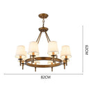 DecorBites™ Country Retro Chandelier Fabric Lampshade Ceiling Pendant Light for Home Indoor Decor
