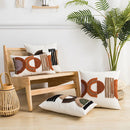 DecorBites™ Half-circle Tufted Cotton Canvas Embroidery Throw Pillow Cover - Modern & Stylish